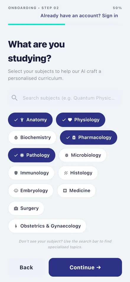 MedQuiz app
